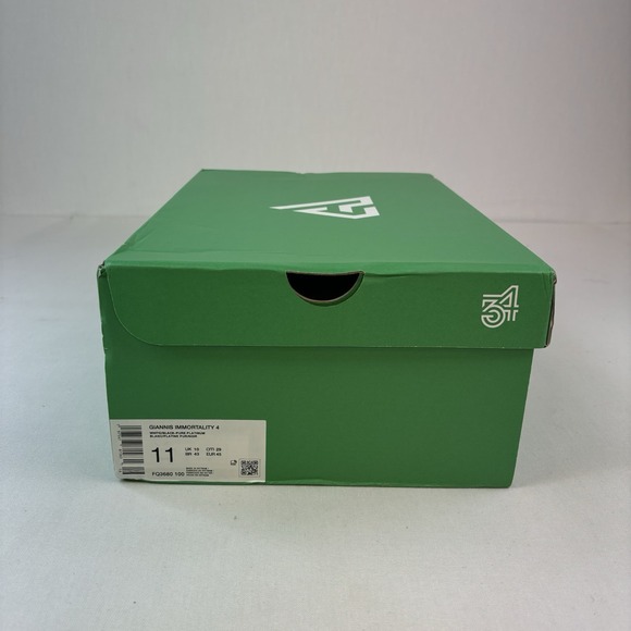 Nike Giannis Immortality 4 EP FQ3680-100 Men Sz 11 Basketball Shoes White/Black - Picture 8 of 9